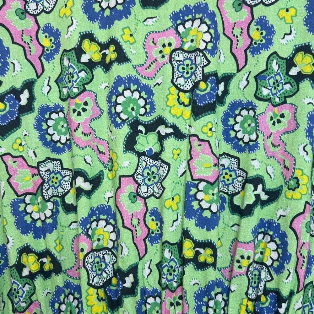 Rhode Women's 'Molly' Mini Dress Mosaic Floral Grass Flowy Open-Back Green Small - Picture 13 of 13
